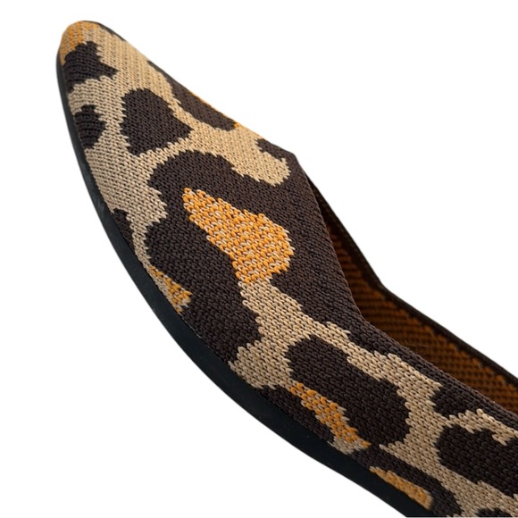 Rothy’s The Point Leopard Flats Size 8 - Picture 5 of 9